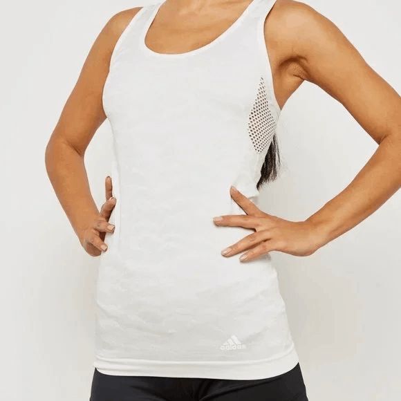 Adidas CY5520 Ultra Primeknit Parley Tank Top Size XS  Cloud White / Grey One - Picture 1 of 4